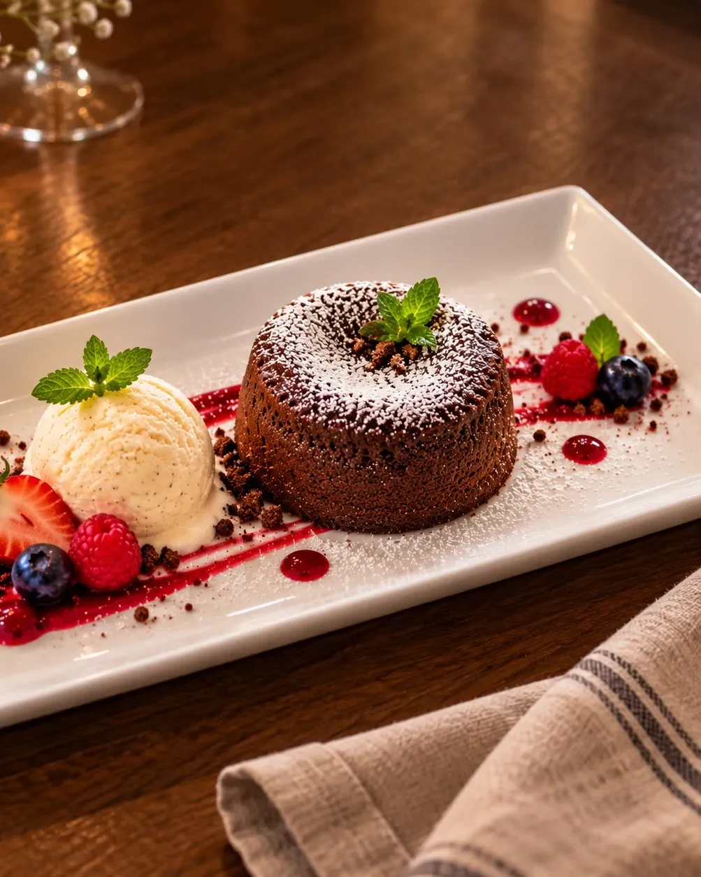 Čokoladni lava cake — Kraška hiša Komen